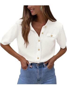 White knit sweater top